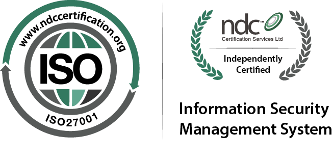 ISO 27001 accreditation badge